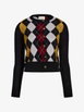Rita cardigan in black multi by KHAITE