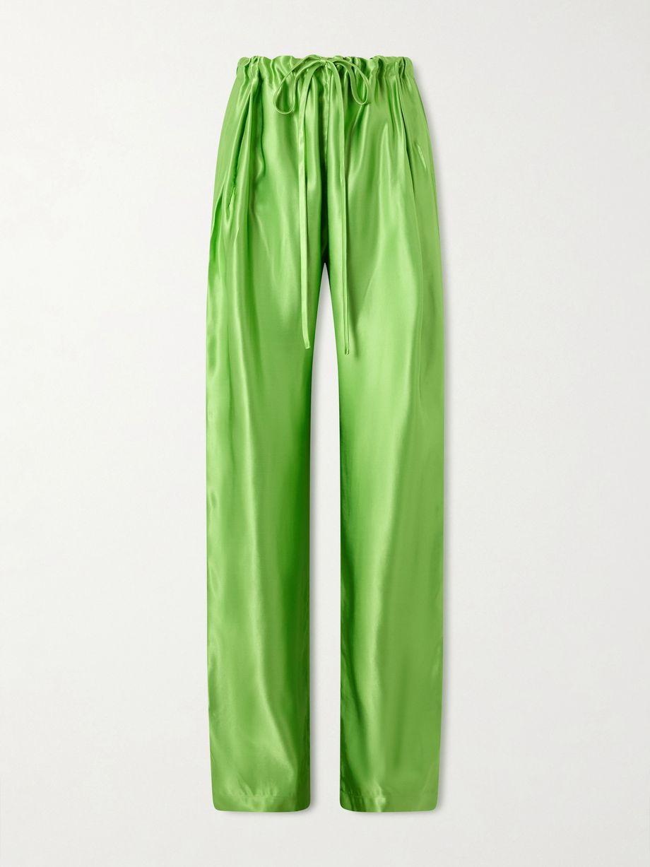 Rohen satin pants by KHAITE
