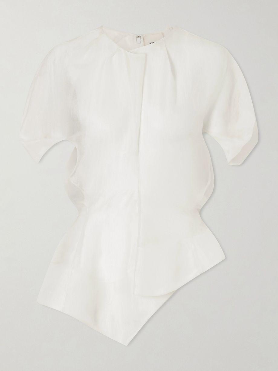 Rumi silk organza top by KHAITE