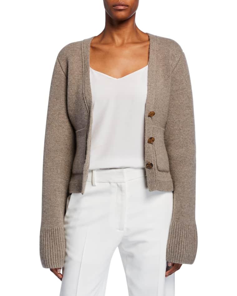 Scarlet Cashmere Cropped Cardigan by KHAITE