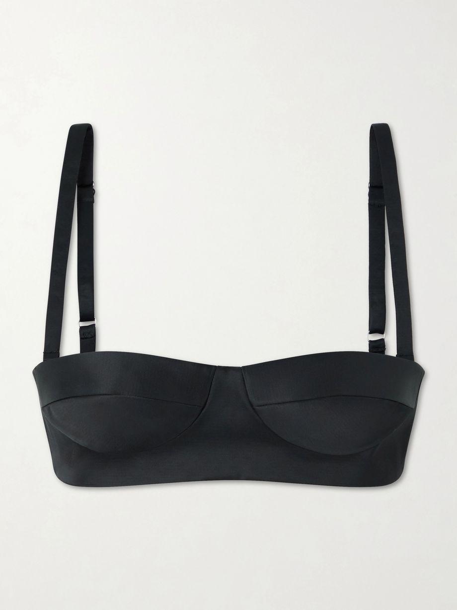 Selah cotton-blend satin bralette by KHAITE