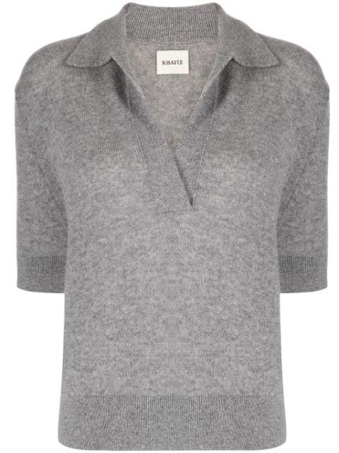 Shrunken Jo cashmere top by KHAITE