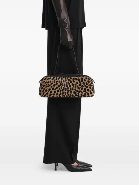 Simona animal-print zip shoulder bag by KHAITE