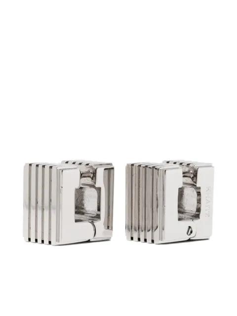Small Empire post-back earrings by KHAITE