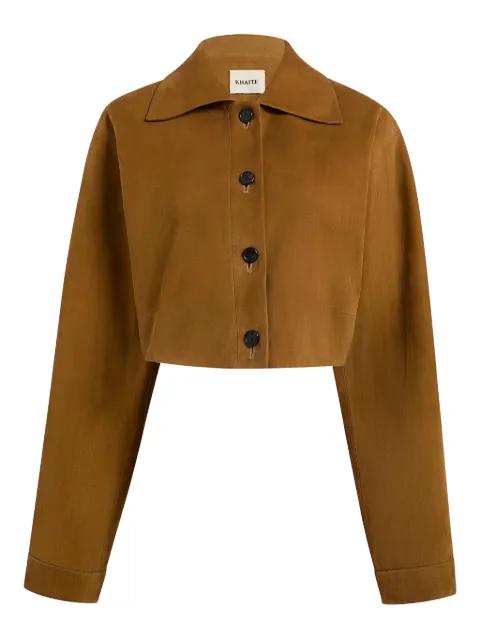 Sue suede cropped jacket by KHAITE