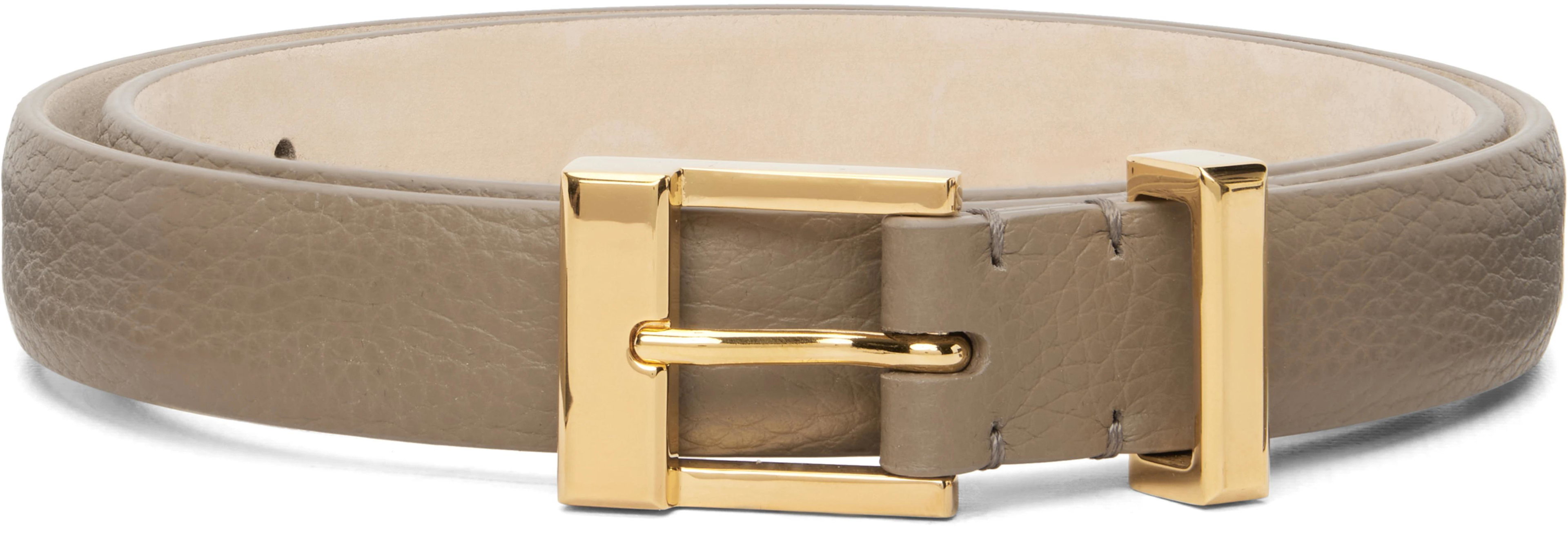 Taupe Manhattan Belt by KHAITE
