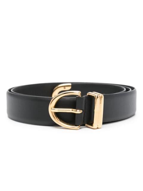 The Bambi leather belt by KHAITE