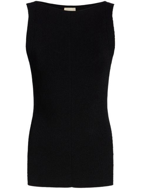The Evelyn ribbed tank top by KHAITE
