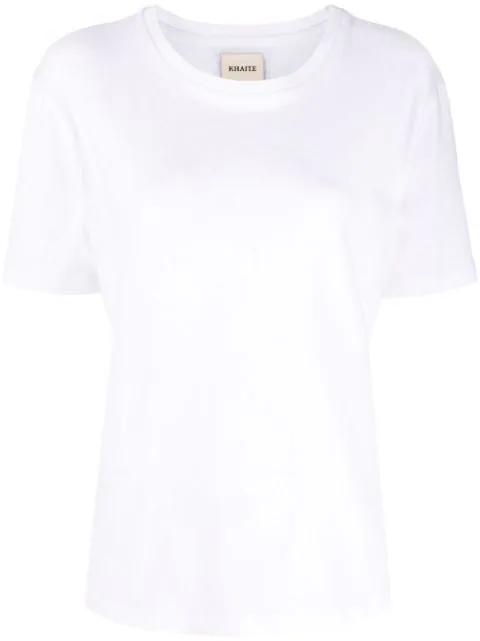 The Mae logo-appliqué T-shirt by KHAITE