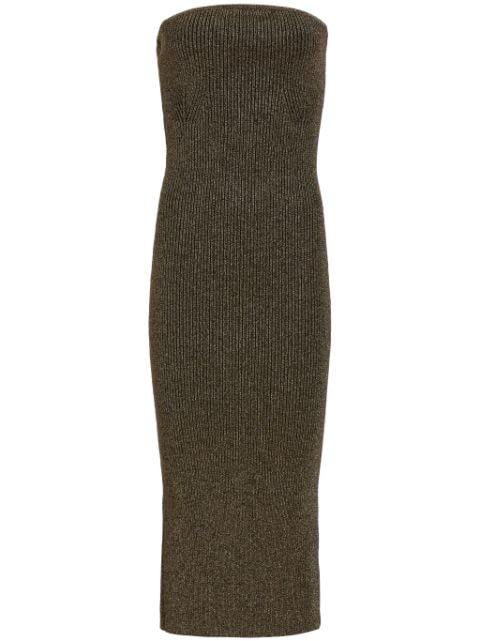 The Rumer ribbed-knit midi dress by KHAITE