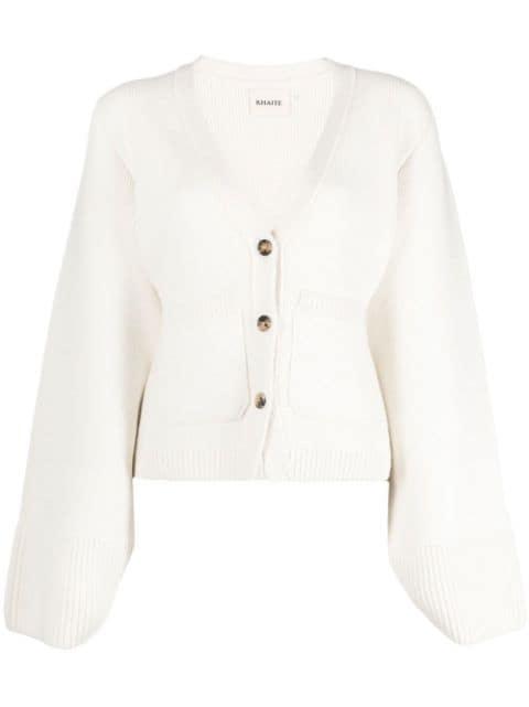 The Scarlet cashmere cardigan by KHAITE