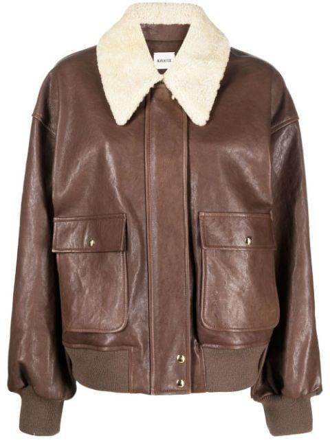 The Shellar lambskin jacket by KHAITE