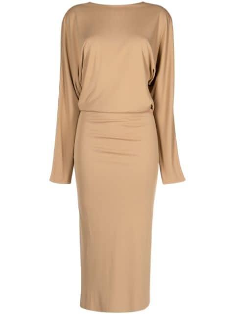 The Trina open-back midi dress by KHAITE