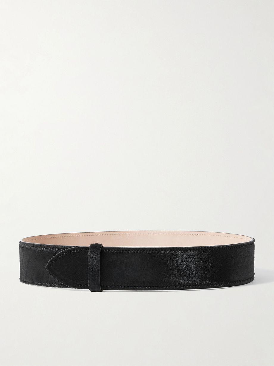 Theo calf hair waist belt by KHAITE