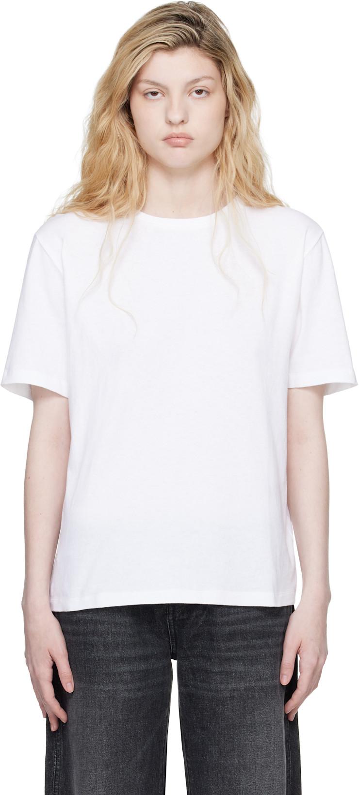 White Mae T-shirt by KHAITE