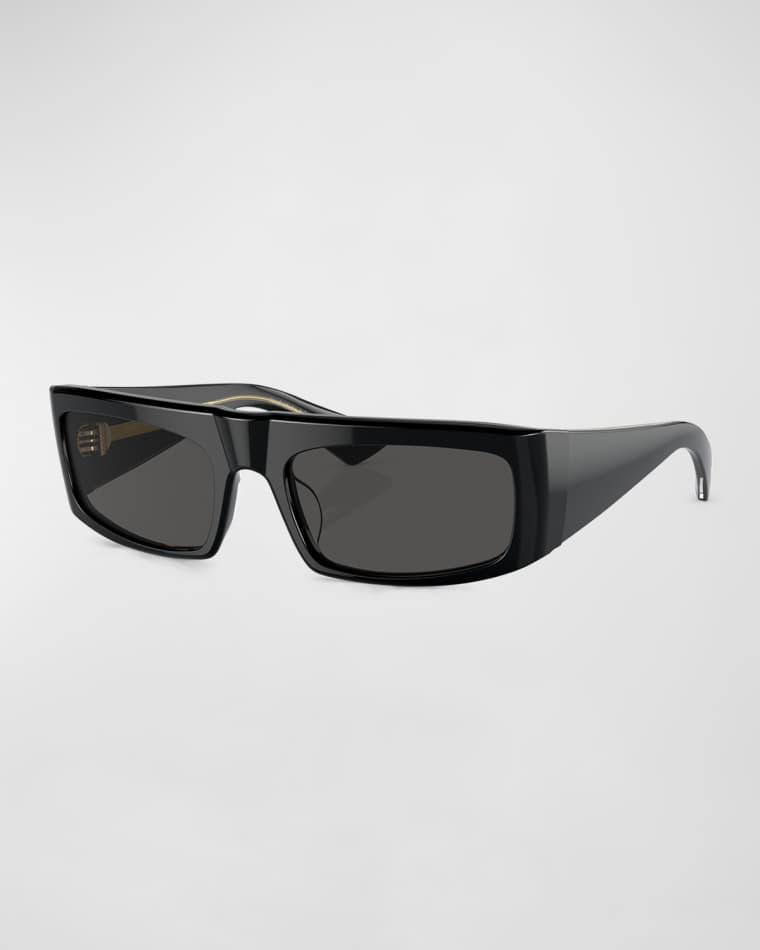 Bold Acetate Rectangle Sunglasses by KHAITE X OLIVER PEOPLES