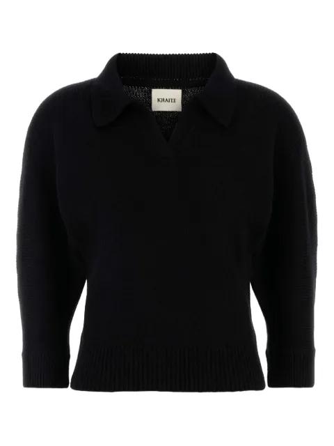 cashmere polo shirt by KHAITE