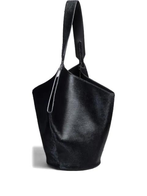 chain-detail leather tote bag by KHAITE
