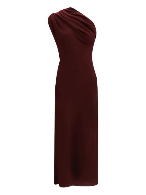 draped one-shoulder dress by KHAITE