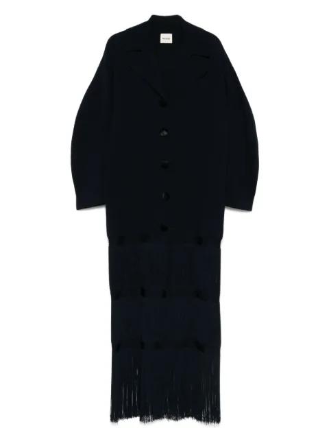 fringed coat by KHAITE