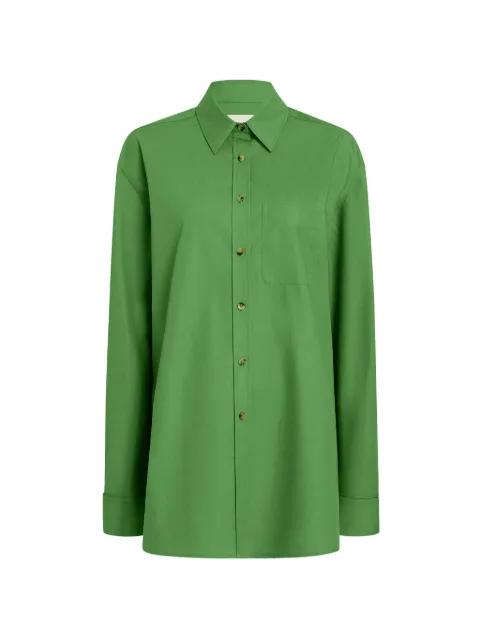 front pocket long-sleeve shirt by KHAITE