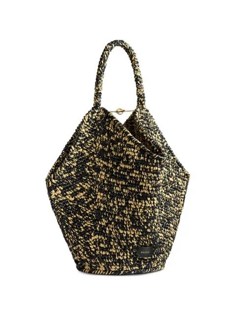 logo-patch tote bag by KHAITE