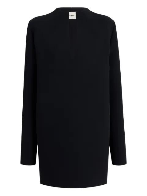 long-sleeve keyhole mini dress by KHAITE