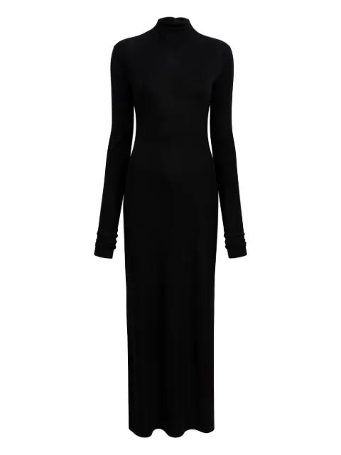 long-sleeve mock-neck maxi dress by KHAITE