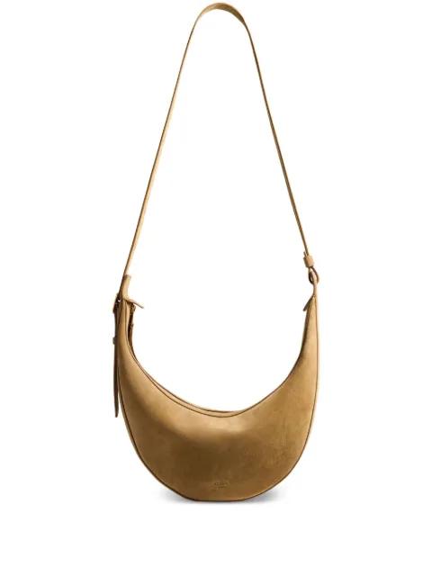 mall Augustina crescent zip-top shoulder bag by KHAITE
