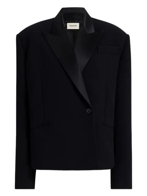 notched lapel single-button jacket by KHAITE