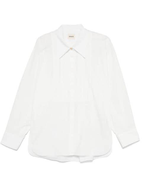 pintuck-detailed shirt by KHAITE