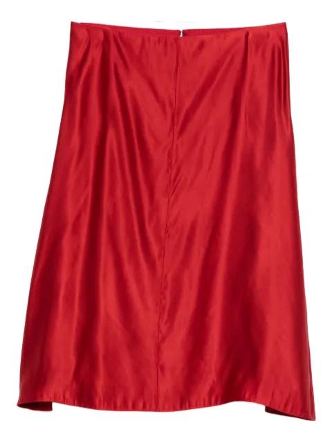 satin midi skirt by KHAITE