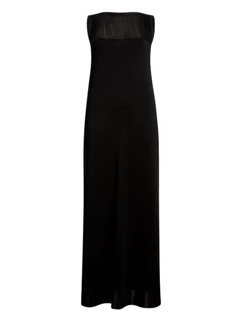 sheer-panel maxi dress by KHAITE