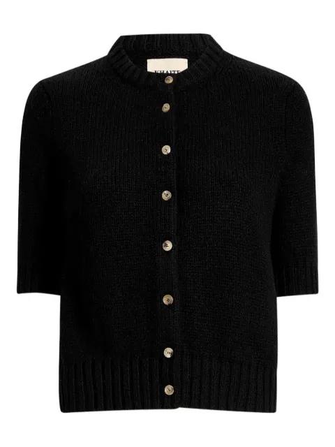 short-sleeve button-up cardigan by KHAITE