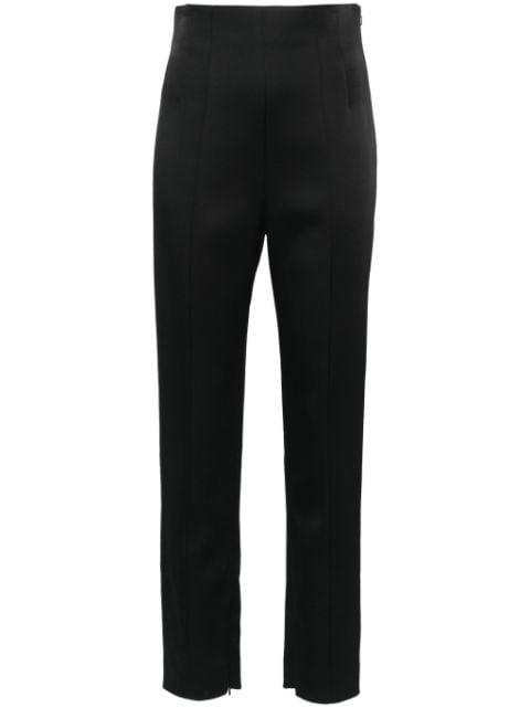slim-fit satin trousers by KHAITE
