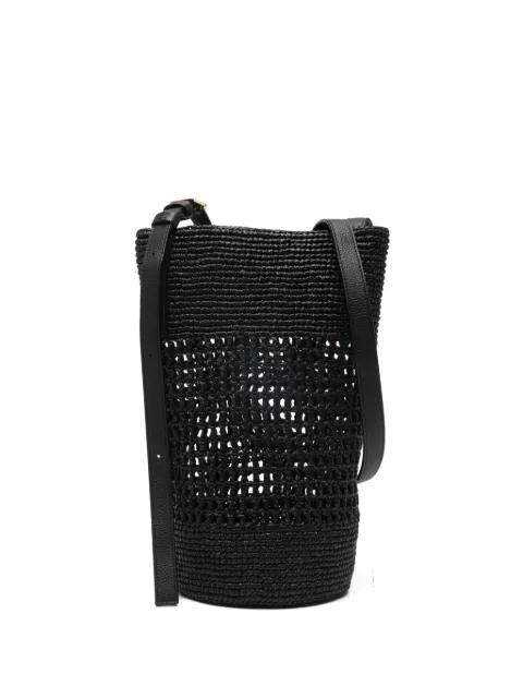 small Billie woven shoulder bucket bag by KHAITE