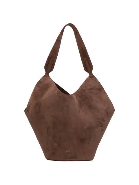 small Lotus suede bucket bag by KHAITE