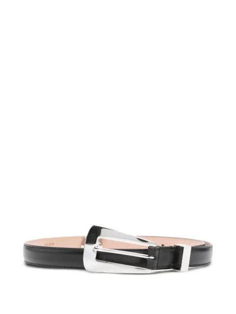 small Lucca silver-tone buckle belt by KHAITE