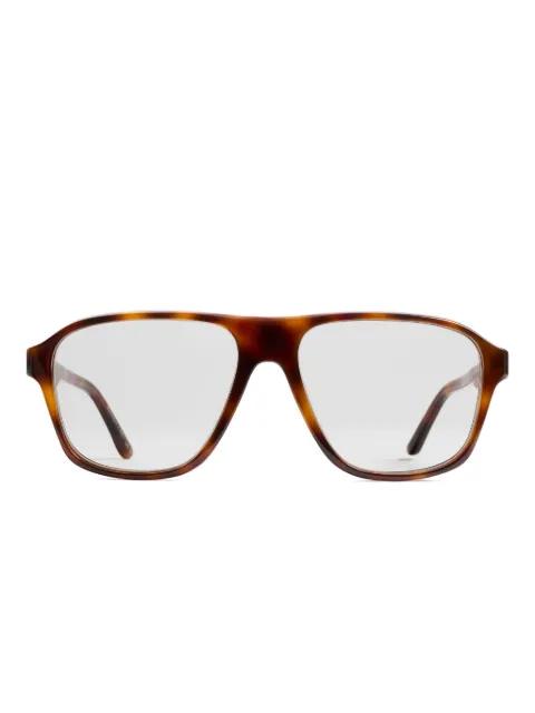 square frame glasses by KHAITE