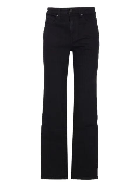 zip-fly button jeans by KHAITE