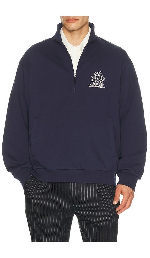 Khalhon Urban Club Half Zip Sweater in Blue by KHALHON