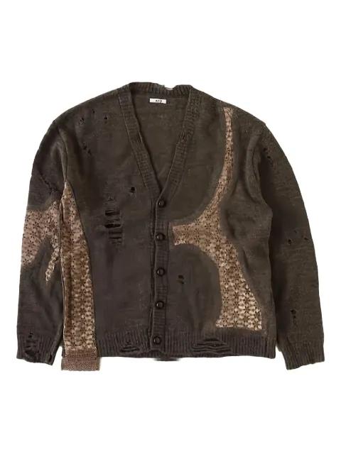 distressed lace cardigan by KHOKI
