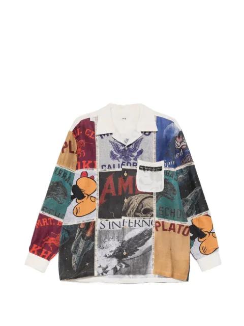 graphic print pocket shirt by KHOKI