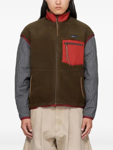 panelled zip-up jacket by KHOKI