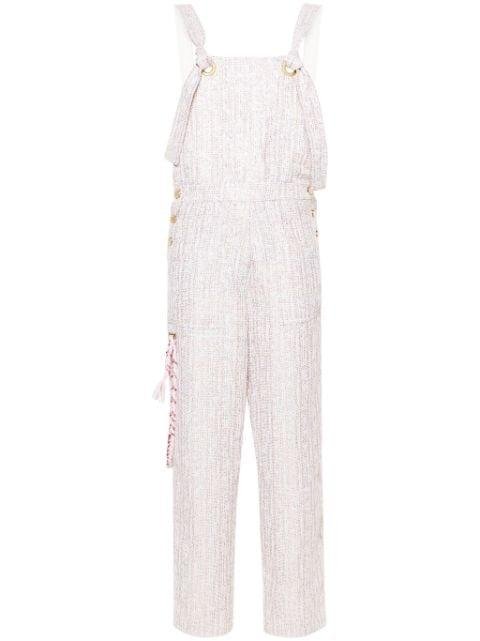 Salopette sequined tweed dungarees by KHRISJOY