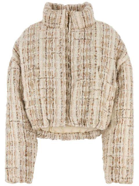 embroidered tweed jacket by KHRISJOY
