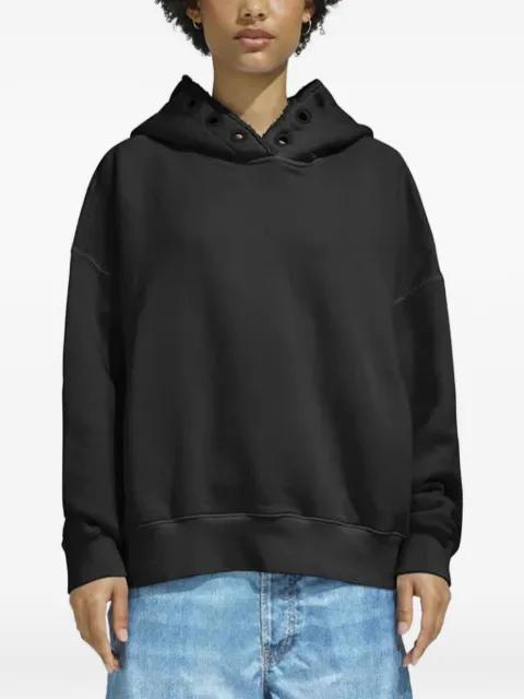 eyelet-embellishment hoodie by KHRISJOY