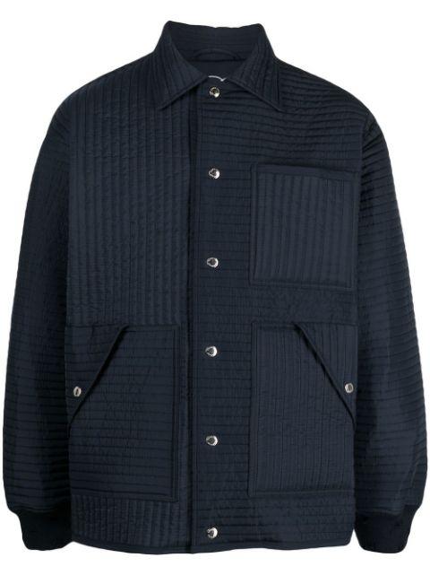 logo-patch bomber jacket by KHRISJOY