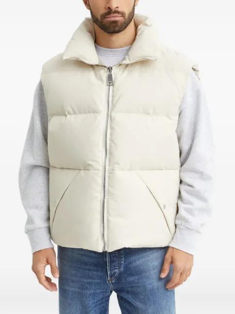 zip padded gilet by KHRISJOY