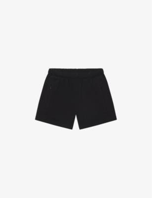 Mid-rise relaxed-fit cotton-terry shorts by KHY